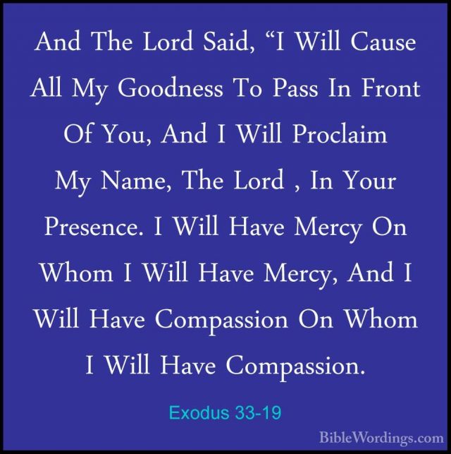 Exodus 33 - Holy Bible English - BibleWordings.com