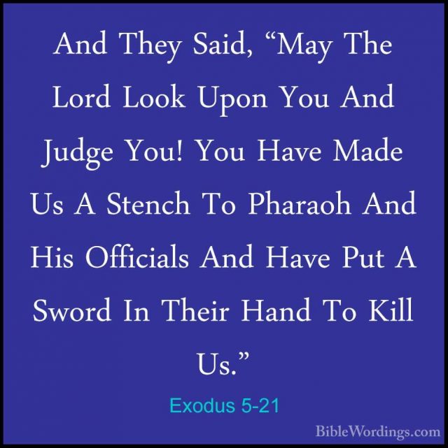 Exodus 5 - Holy Bible English - BibleWordings.com