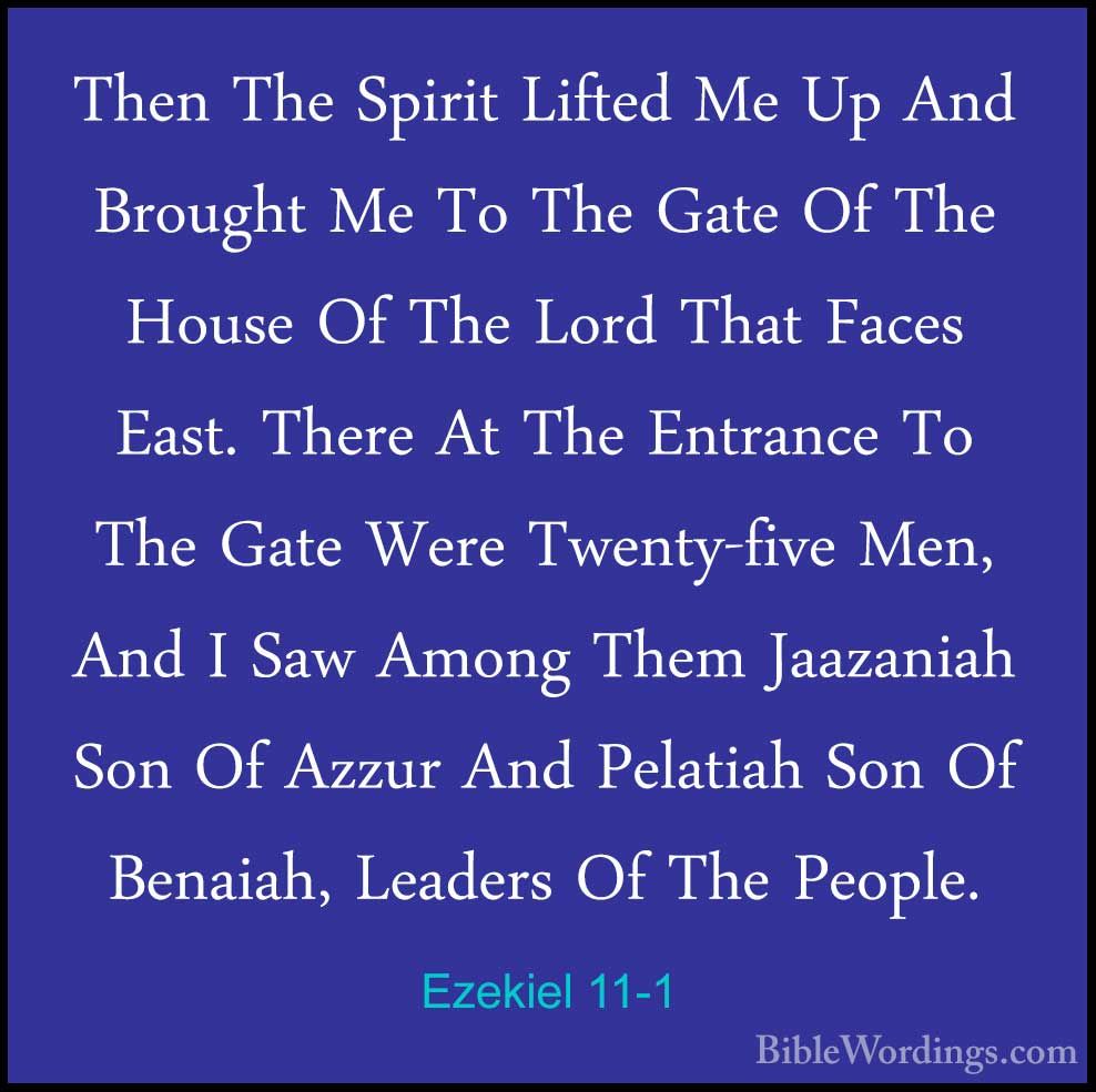 Ezekiel chapter 11