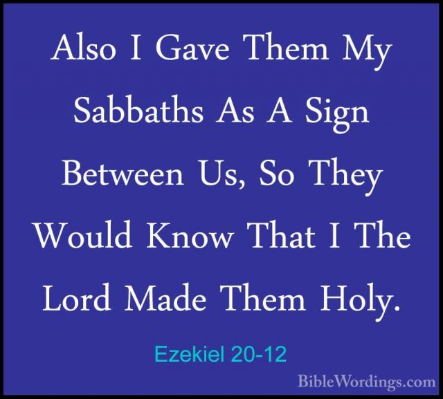 Ezekiel 20 - Holy Bible English - BibleWordings.com