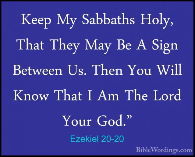 Ezekiel 20 - Holy Bible English - BibleWordings.com