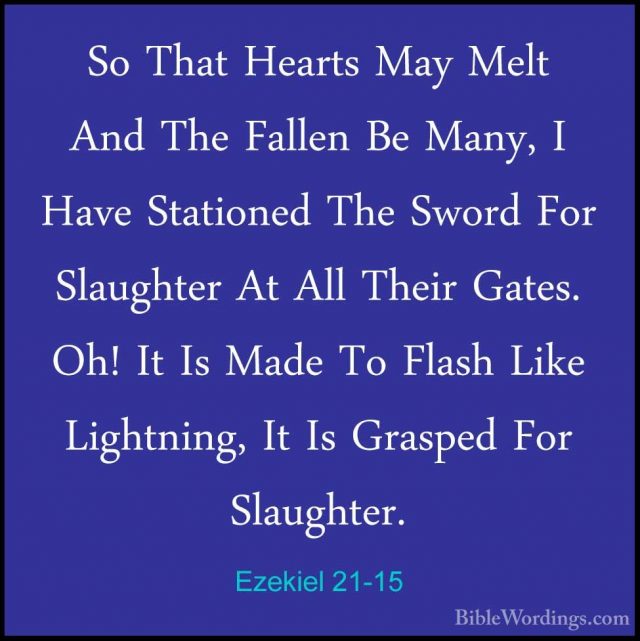 Ezekiel 21 - Holy Bible English - BibleWordings.com