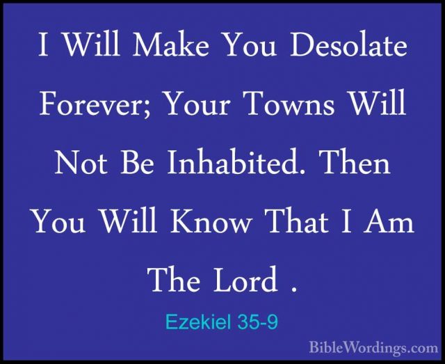 Ezekiel 35 - Holy Bible English - BibleWordings.com