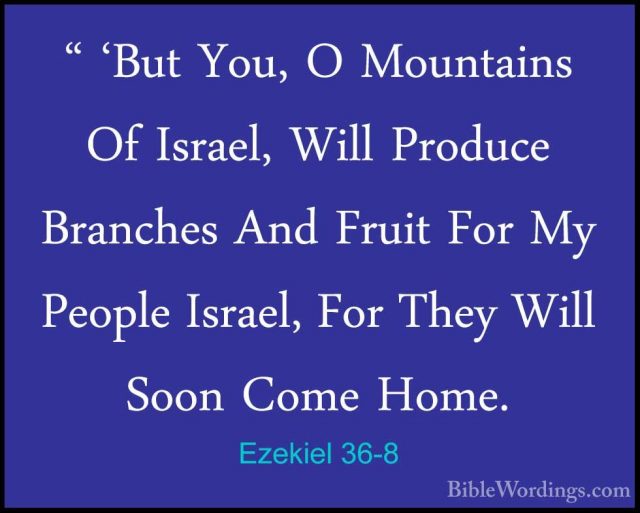 Ezekiel 36 - Holy Bible English - BibleWordings.com