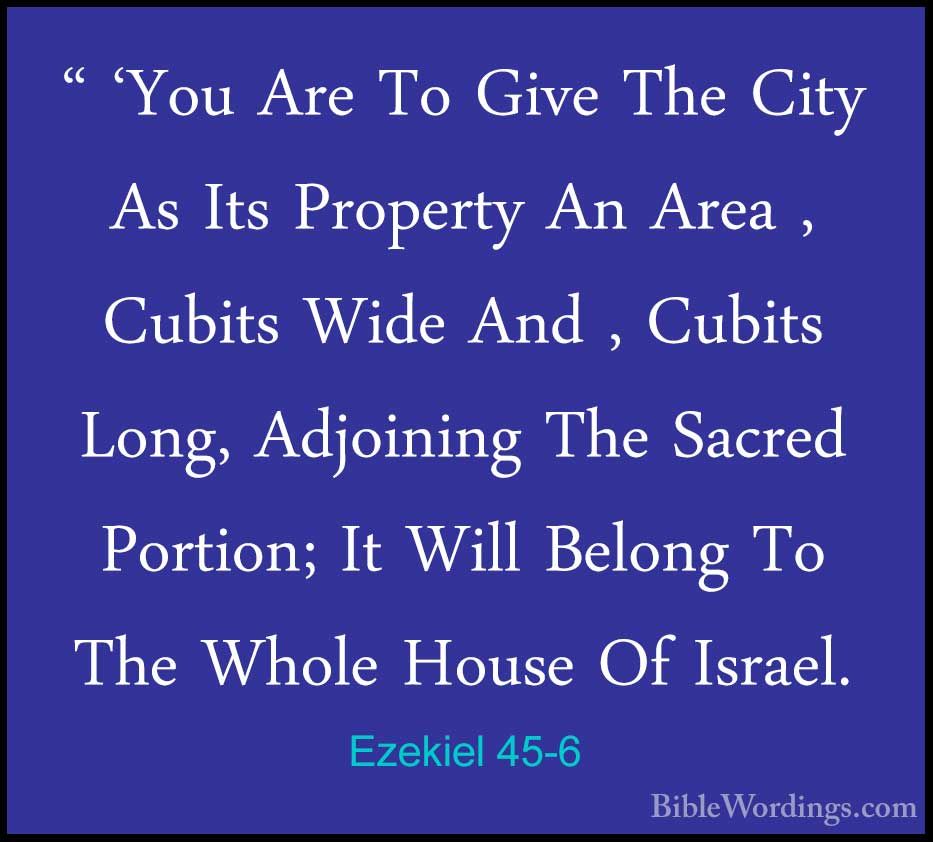 Ezekiel 45 - Holy Bible English - BibleWordings.com