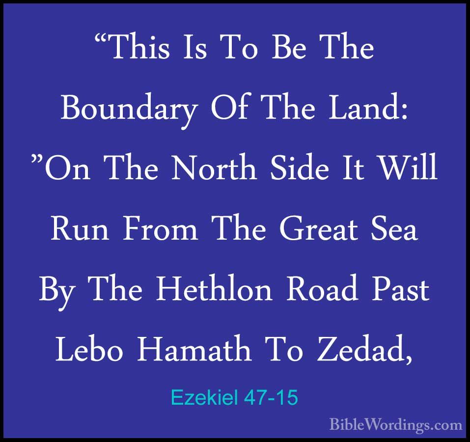 Ezekiel 47 Kjv