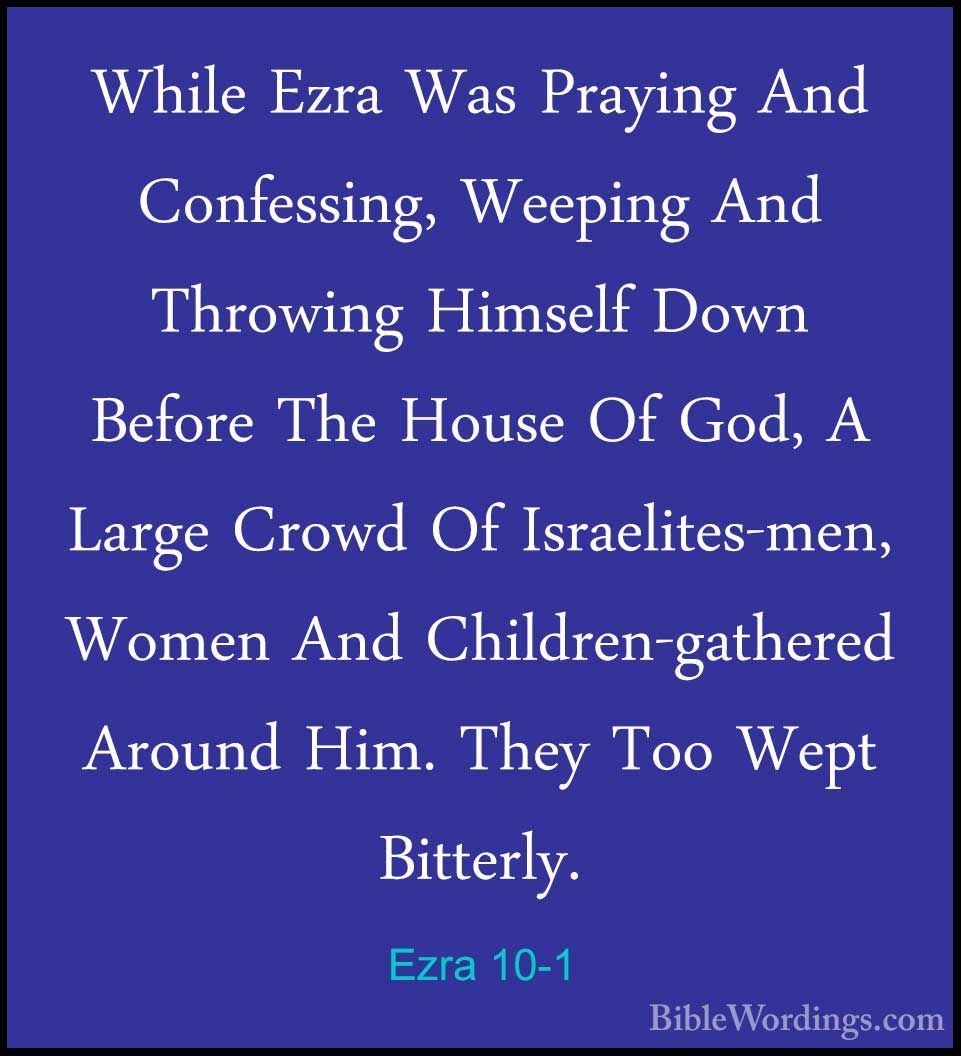 Ezra 10 - Holy Bible English - BibleWordings.com