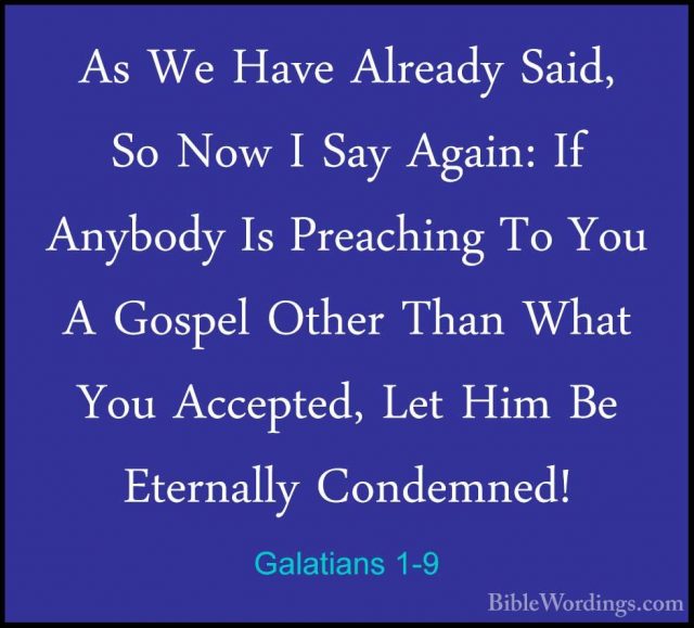 Galatians 1 - Holy Bible English - BibleWordings.com