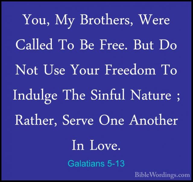 Galatians 5 - Holy Bible English - BibleWordings.com