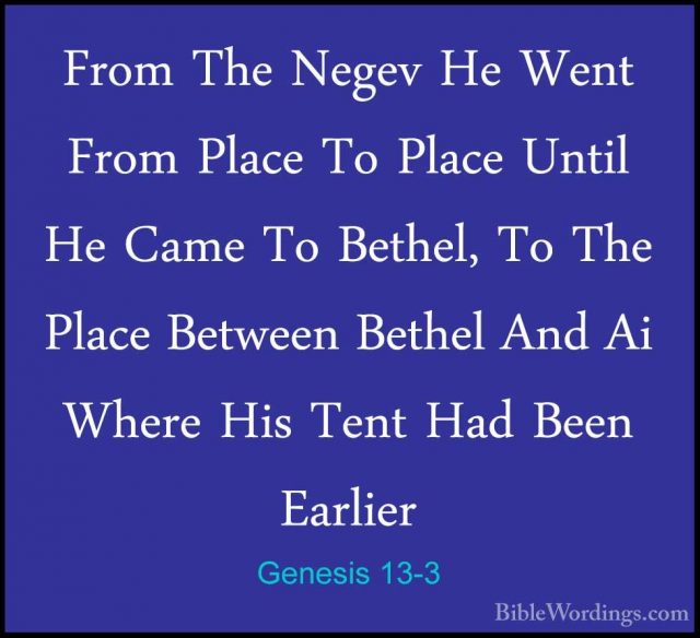 Genesis 13 - Holy Bible English - BibleWordings.com