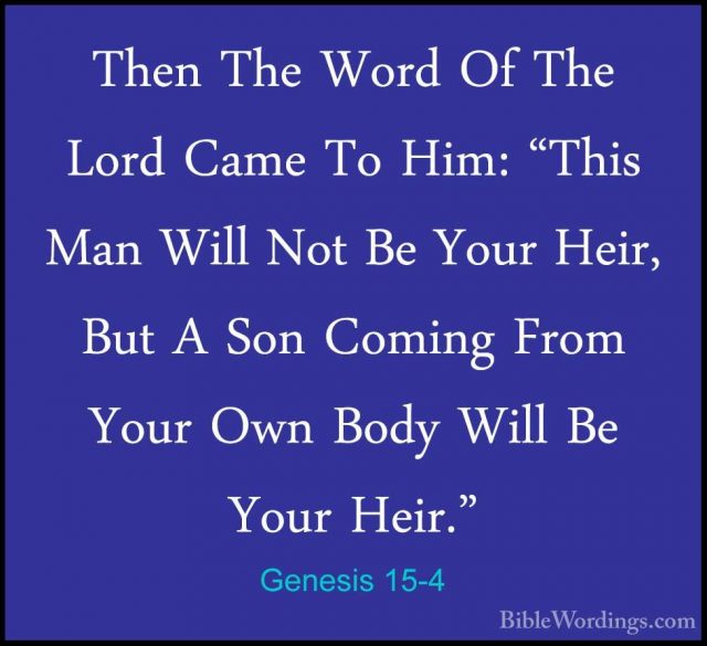 Genesis 15 - Holy Bible English - BibleWordings.com