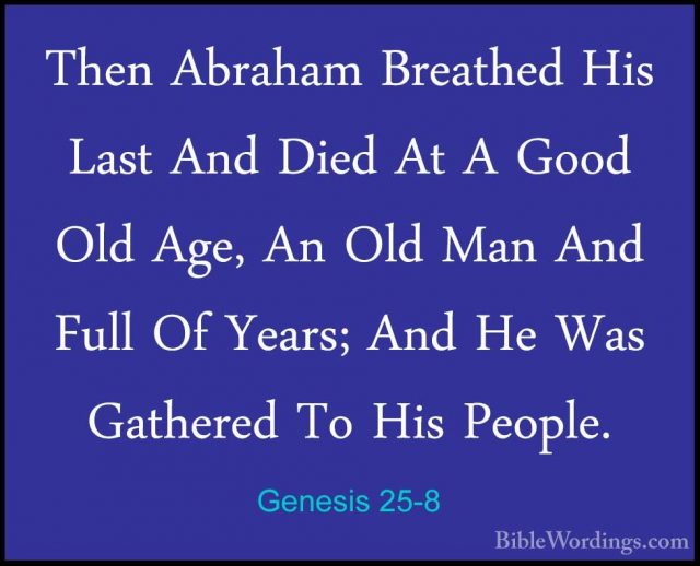 Genesis 25 - Holy Bible English - BibleWordings.com