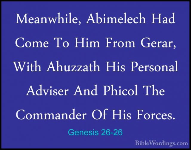 Genesis 26 - Holy Bible English - BibleWordings.com