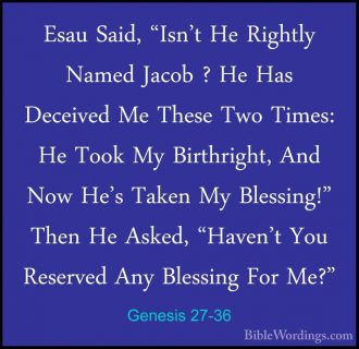 Genesis 27 - Holy Bible English - BibleWordings.com