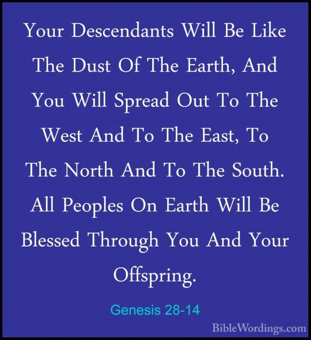 Genesis 28 - Holy Bible English - BibleWordings.com