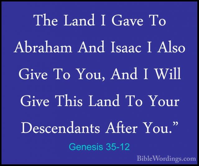 Genesis 35 - Holy Bible English - BibleWordings.com