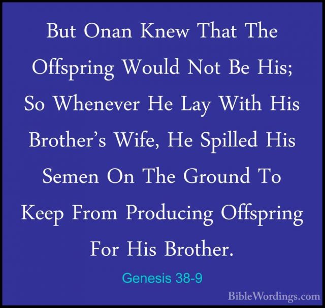 Genesis 38 - Holy Bible English - BibleWordings.com