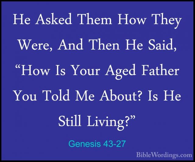 Genesis 43 - Holy Bible English - BibleWordings.com