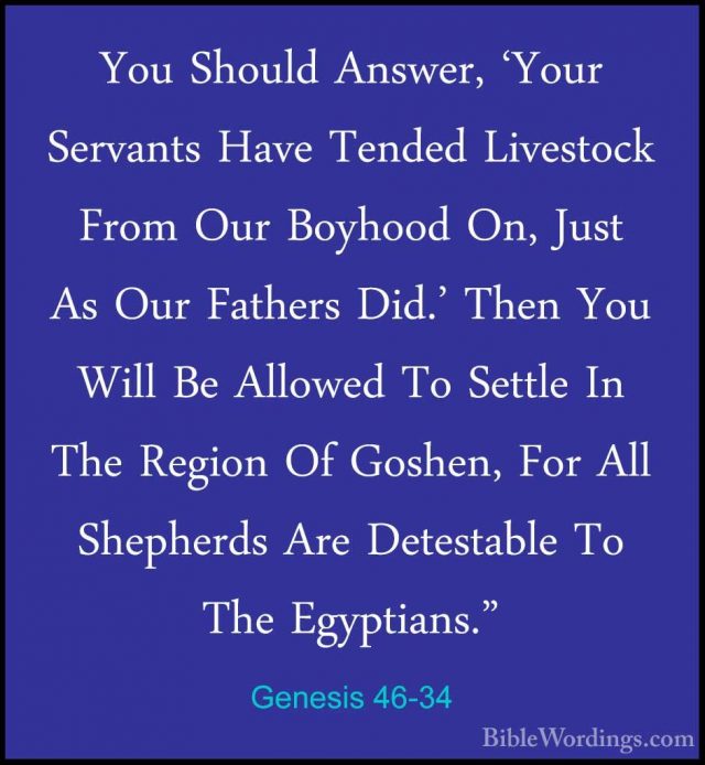 Genesis 46 - Holy Bible English - BibleWordings.com