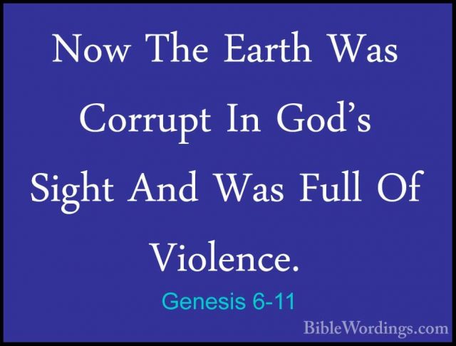 Genesis 6 - Holy Bible English - BibleWordings.com