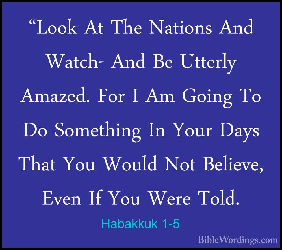 Habakkuk 1 - Holy Bible English - BibleWordings.com