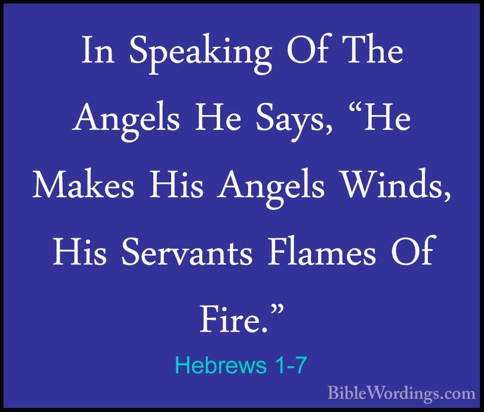 Hebrews 1 - Holy Bible English - BibleWordings.com