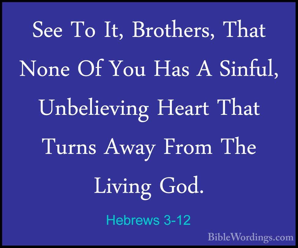 Hebrews 3 - Holy Bible English - BibleWordings.com