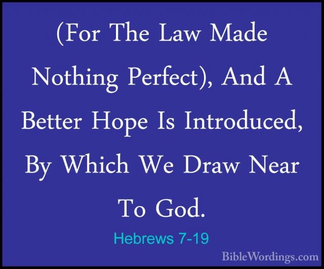 Hebrews 7 - Holy Bible English - BibleWordings.com