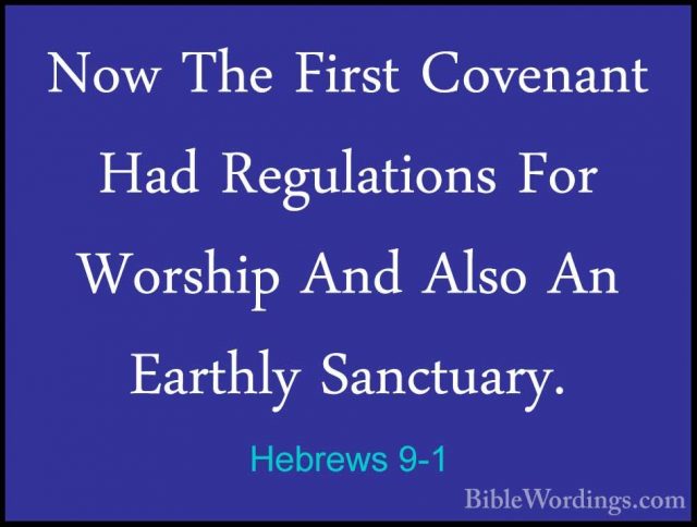 Hebrews 9 - Holy Bible English - BibleWordings.com