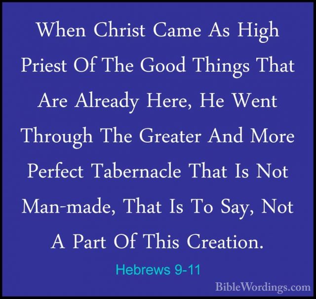 Hebrews 9 - Holy Bible English - BibleWordings.com