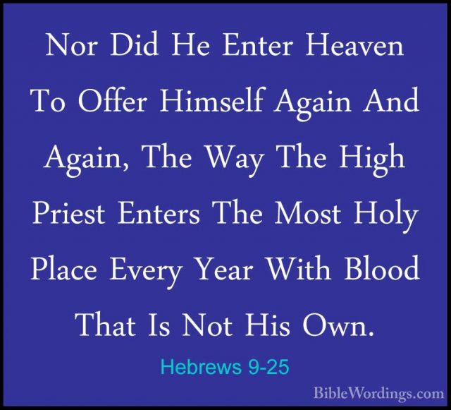 Hebrews 9 - Holy Bible English - BibleWordings.com