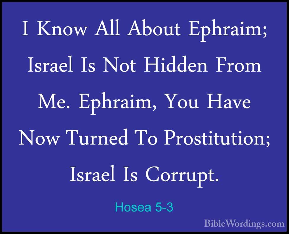 Hosea 5 - Holy Bible English - BibleWordings.com