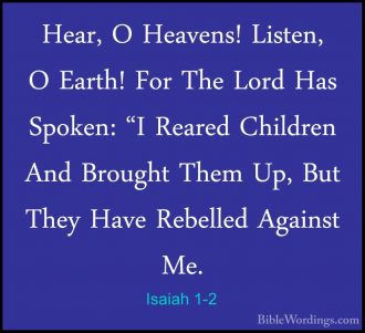 Isaiah 1 - Holy Bible English - BibleWordings.com