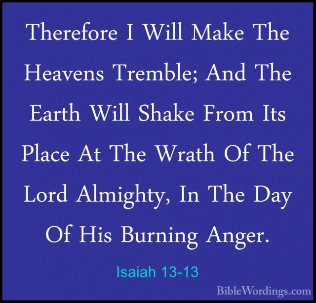 Isaiah 13 - Holy Bible English - BibleWordings.com