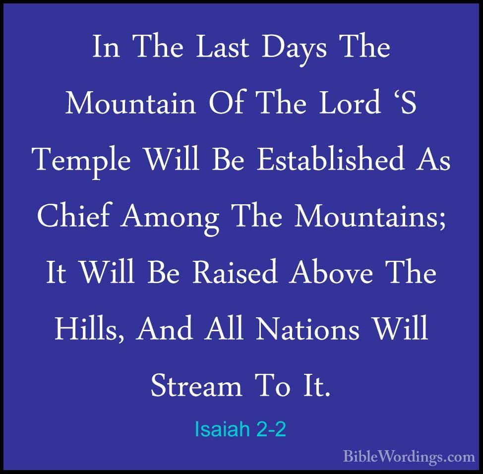 Isaiah 2 - Holy Bible English - BibleWordings.com