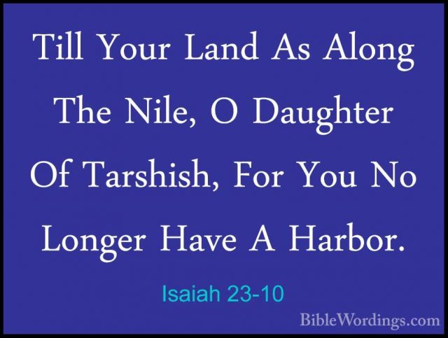 Isaiah 23 - Holy Bible English - BibleWordings.com