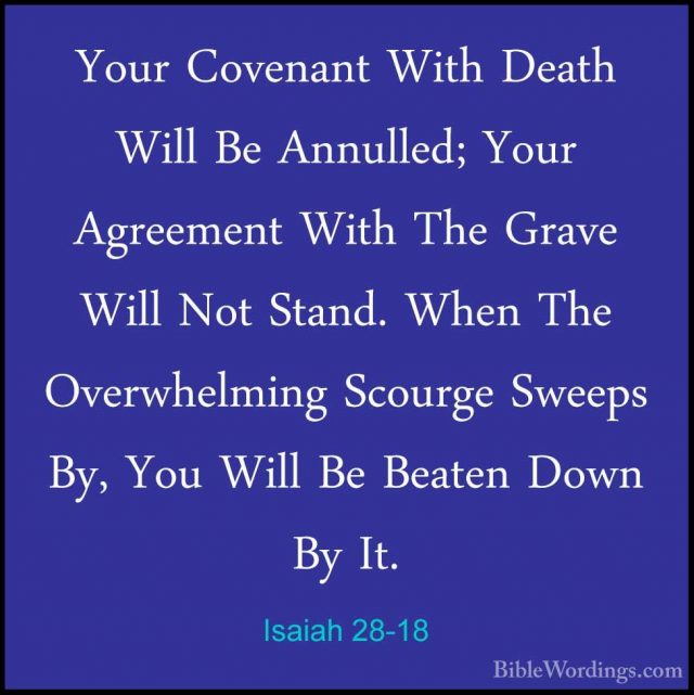 Isaiah 28 Holy Bible English