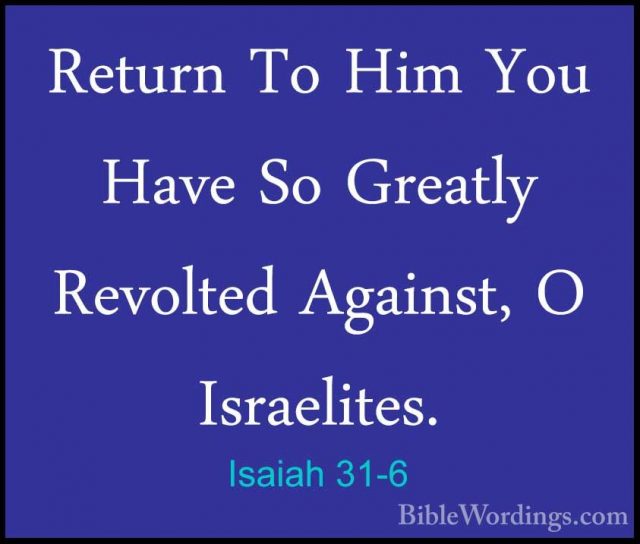 Isaiah 31 - Holy Bible English - BibleWordings.com