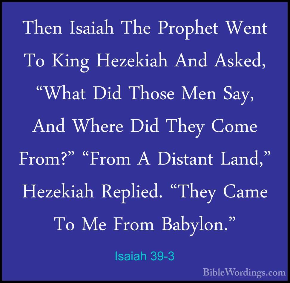 Isaiah 39 - Holy Bible English 