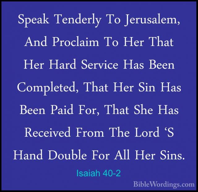 Isaiah 40 - Holy Bible English - BibleWordings.com