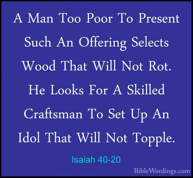 Isaiah 40 - Holy Bible English - BibleWordings.com