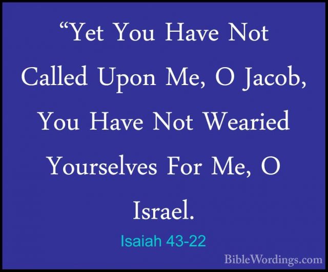 Isaiah 43 - Holy Bible English - BibleWordings.com