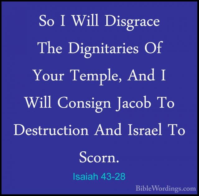 Isaiah 43 - Holy Bible English - BibleWordings.com