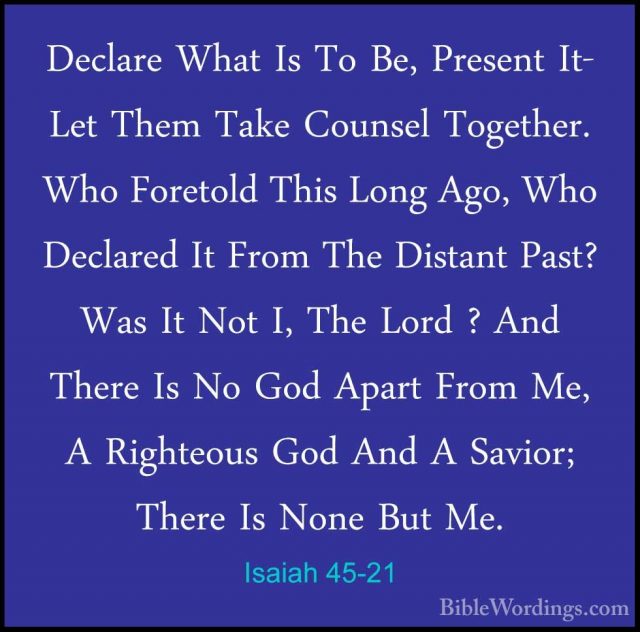 Isaiah 45 - Holy Bible English - BibleWordings.com