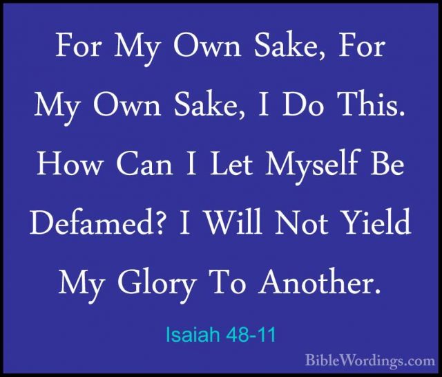 Isaiah 48 - Holy Bible English - BibleWordings.com