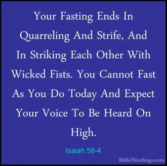 Isaiah 58 - Holy Bible English - BibleWordings.com