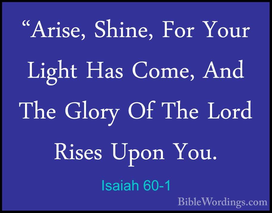 Isaiah 60 Holy Bible English BibleWordings