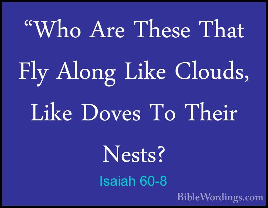 Isaiah 60 - Holy Bible English - BibleWordings.com