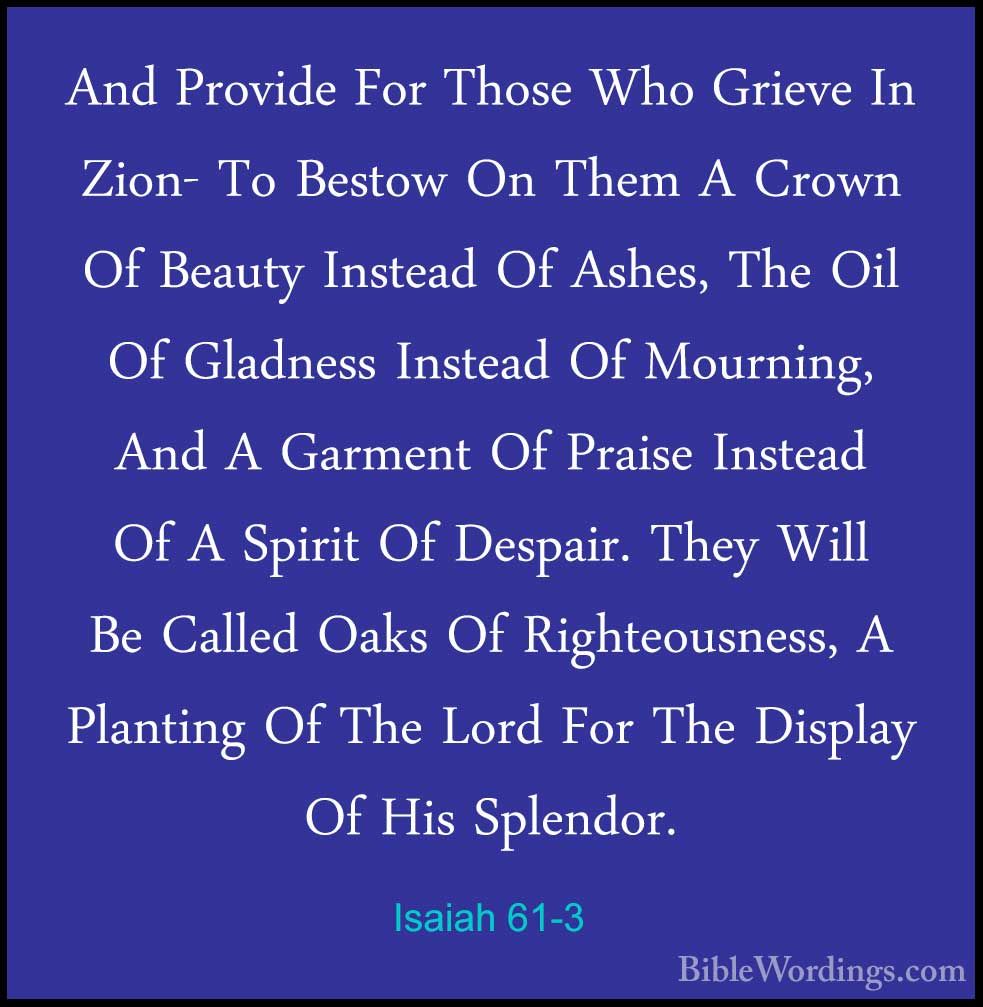 Isaiah 61 Holy Bible English BibleWordings