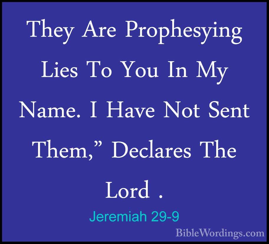 Jeremiah 29 Holy Bible English